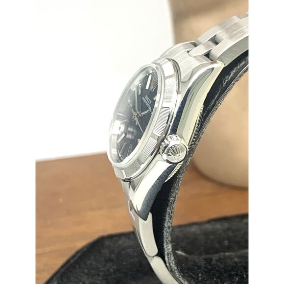 Rolex Women's Watch 76030 Oyster Perpetual 2000 Black Dial Swiss Automatic 25mm - Picture 10 of 15